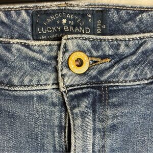 Lucky Brand Handcrafted Sz. 10/30 Womens Distressed Lolita Cropped Jeans Vintage